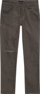 PURPLE BRAND Overdye Destroy Straight Leg Jeans