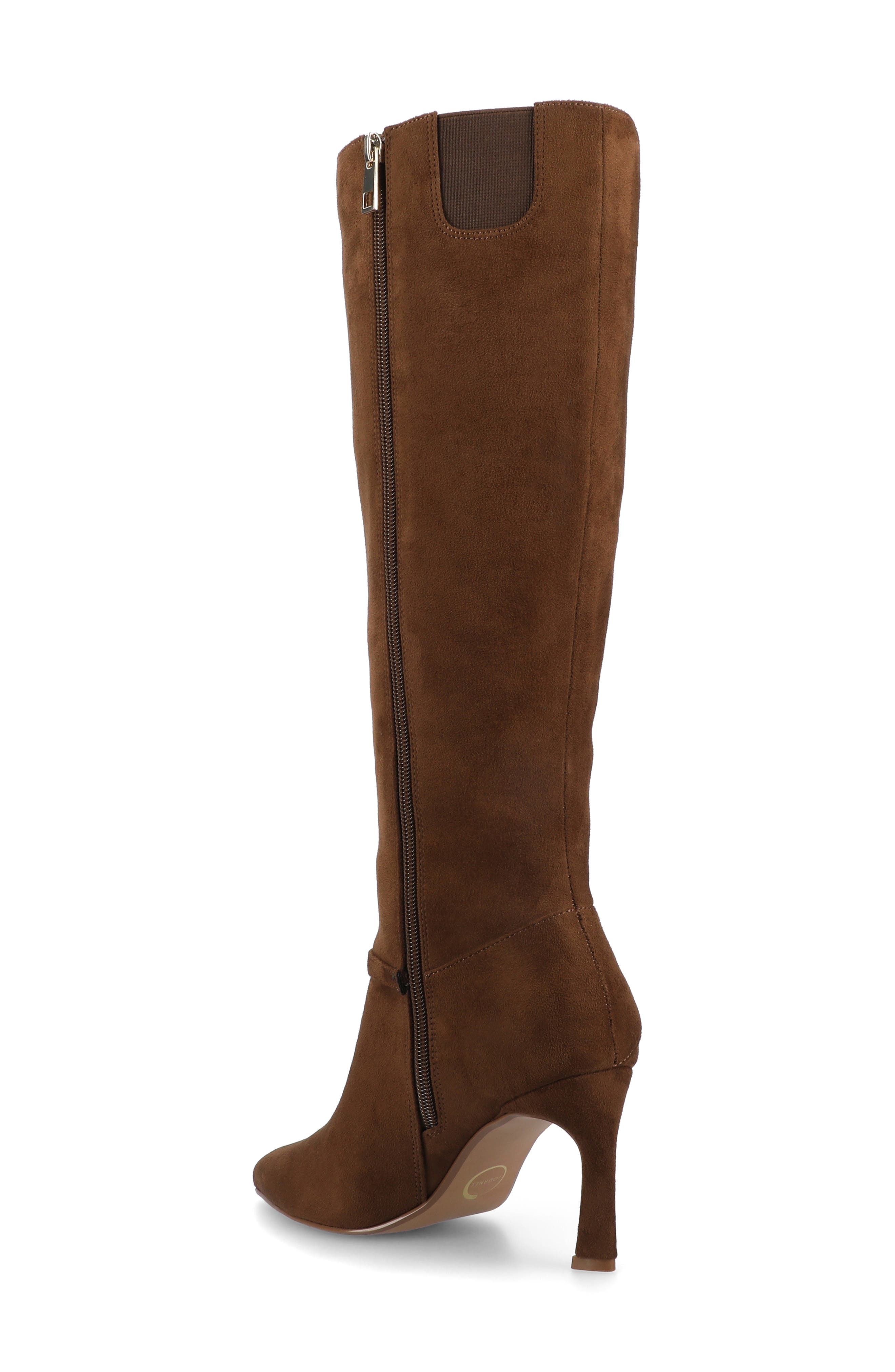 Journee Collection Elara Tall Boot, Alternate, color, Tan