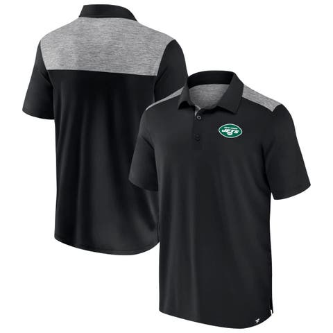 Men's Fanatics Black New York Jets Long Shot Polo