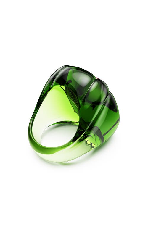 Swarovski Dulcis Multicolor Crystal Statement Ring In Green/pink