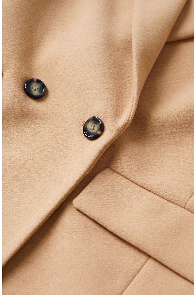 Double Breasted Coat, Alternate, color, BEIGE