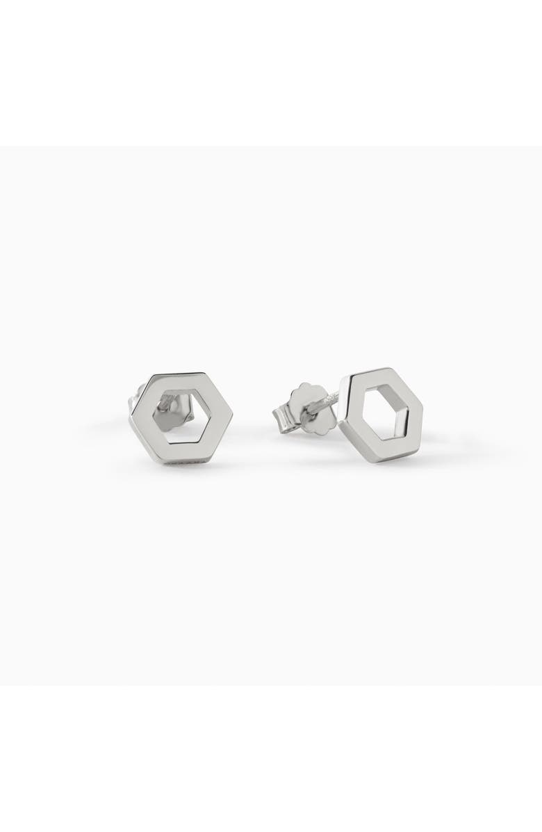 Ora Ana The Helena Stud Earrings, Main, color, Sterling Silver