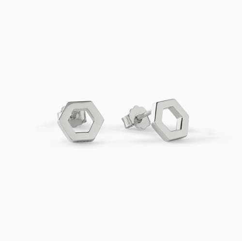 Ora Ana The Helena Stud Earrings In Metallic