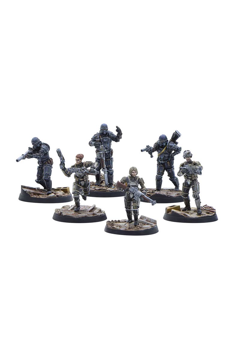 Modiphius Entertainment Ltd Fallout Wasteland Warfare, Brotherhood of Steel, Combat Patrol, 6 Miniatures, Alternate, color, Multicolored