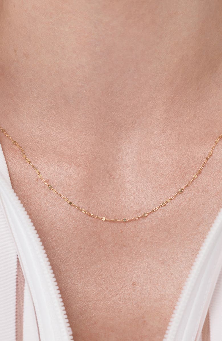 Ana Luisa Solid Yellow Gold - Sparkle Link Chain Necklace, Alternate, color, Gold