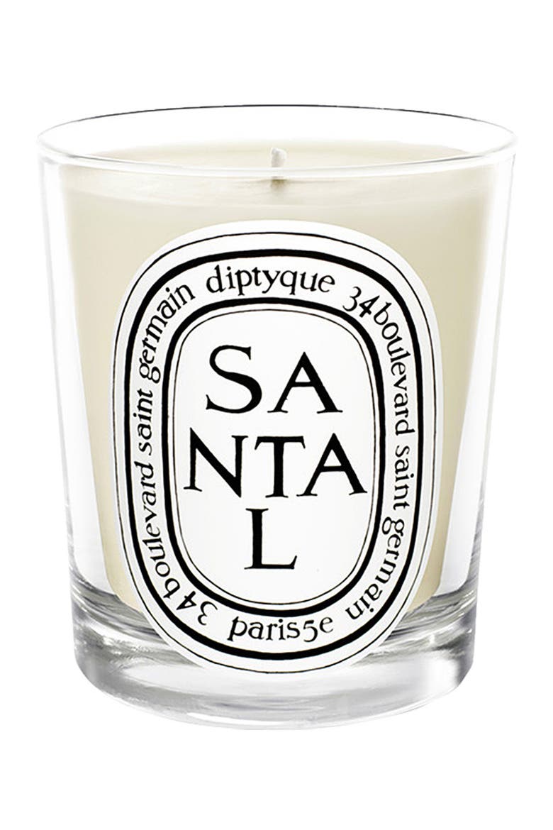 Santal (Sandalwood) Scented Candle, Main, color, NO COLOR
