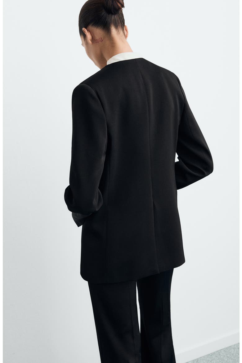 Double Breasted Suit Jacket, Alternate, color, BLACK