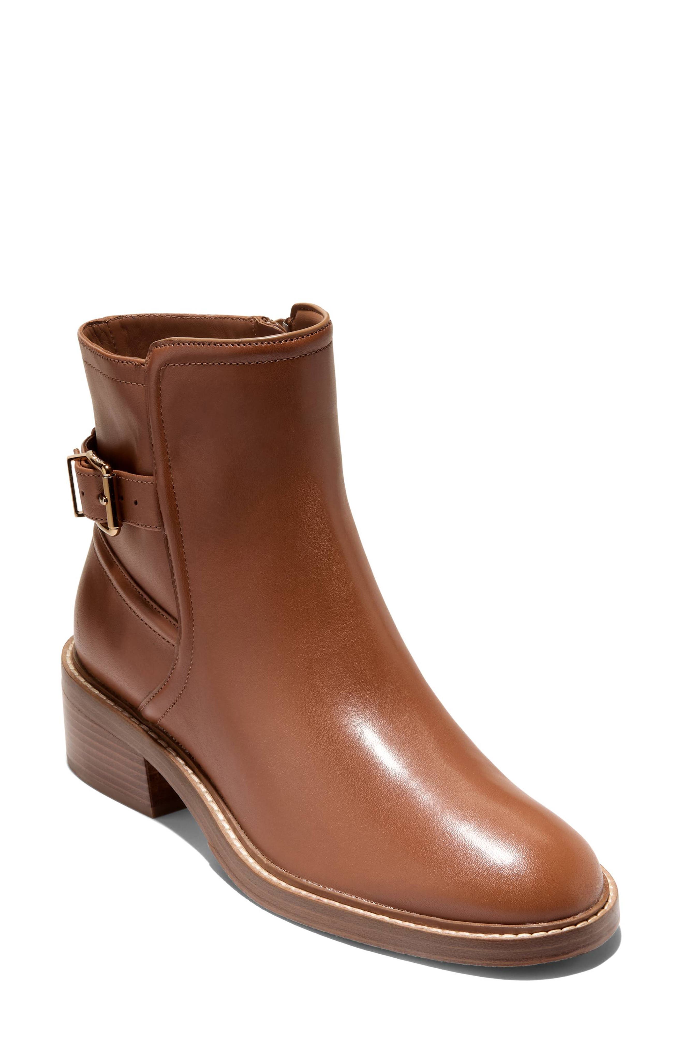 Cole Haan Silvana Buckle Bootie, Main, color, Ch British Tan Ltr