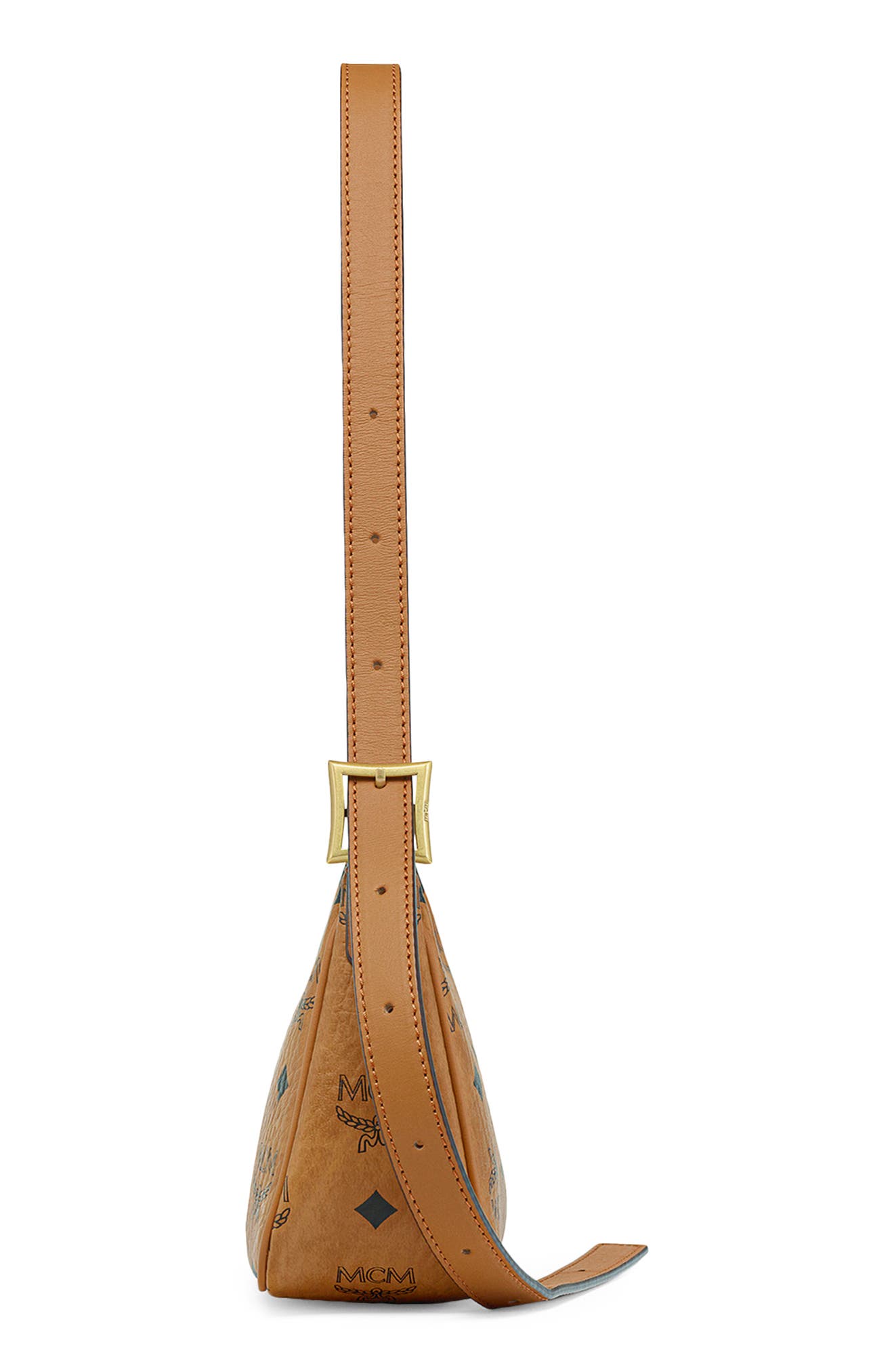 MCM Small Aren Visetos Coated Canvas Shoulder Bag, Alternate, color, 