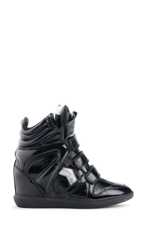 Isabel Marant Bekett Festive Hidden Wedge High Top Sneaker In Black