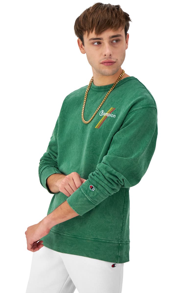 Champion Mineral Dye Long Sleeve Crew Graphic T-Shirt, Alternate, color, 