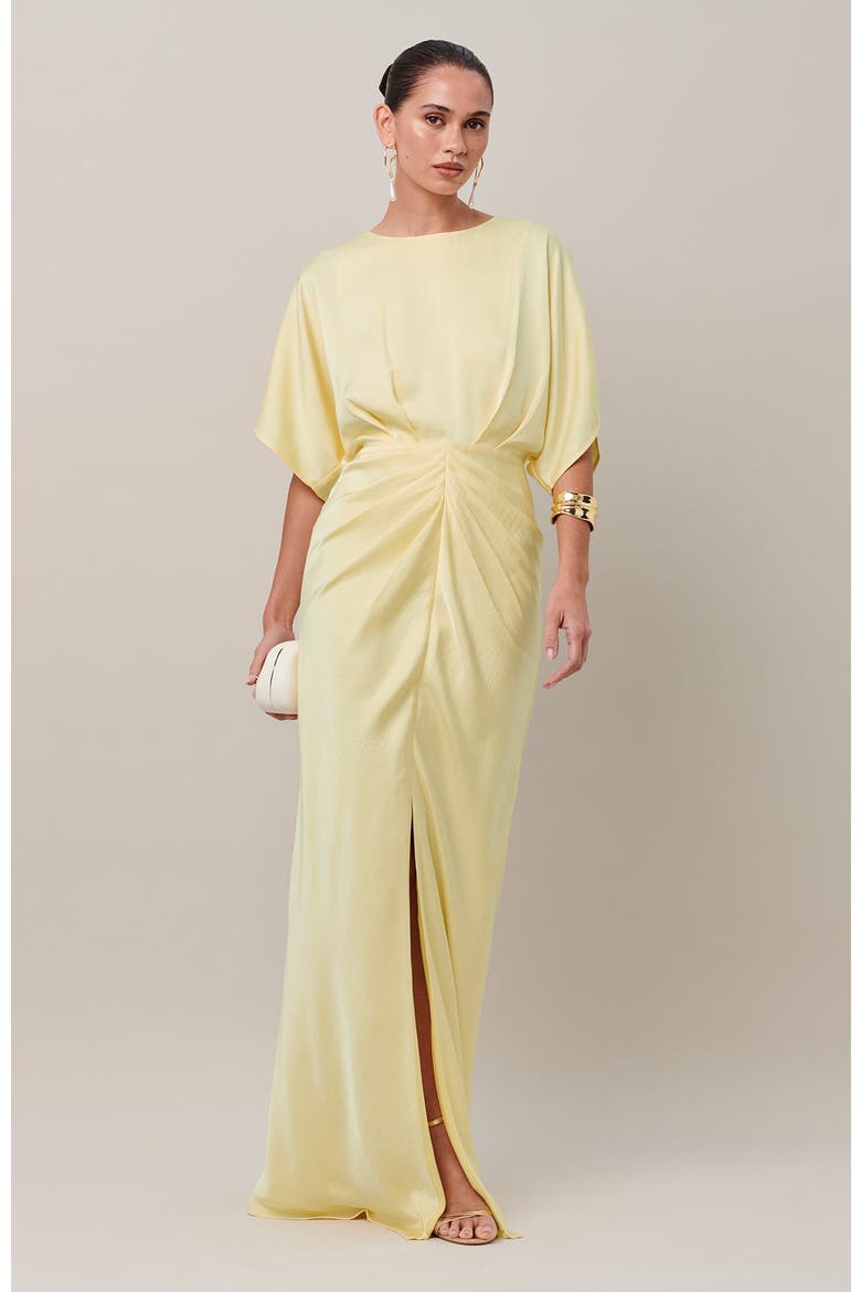 Mona Maxi Dress, Alternate, color, Lemon Sorbet