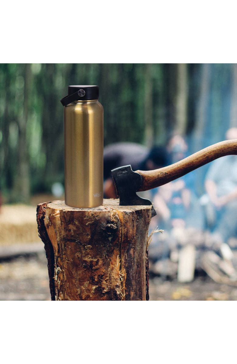 Wao 38 Ounce Stainless Steel Insulated Thermal Bottle with Lid in Dark Gold, Alternate, color, Dark Gold