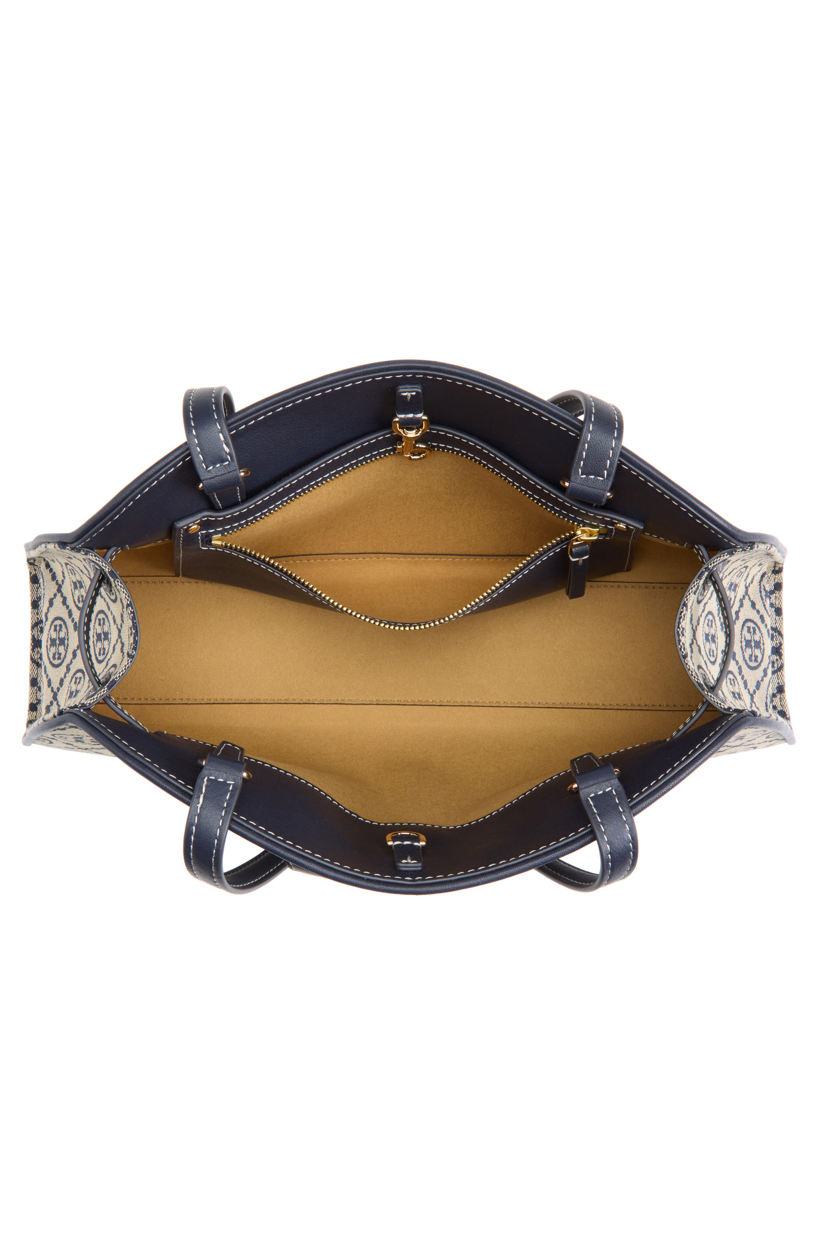 T Monogram Romy East West Shoulder Bag, Alternate, color, TORY NAVY
