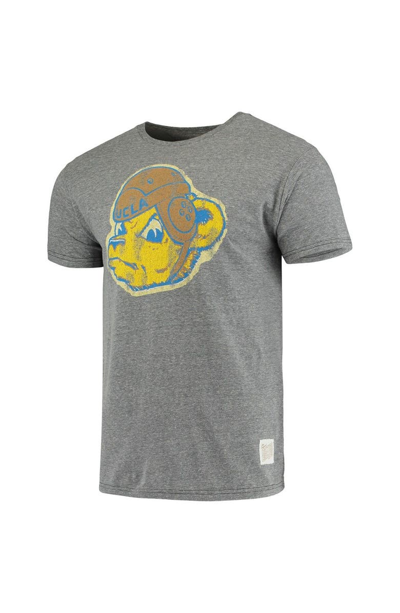 Retro Brand Men's Original Retro Brand Heathered Gray UCLA Bruins Vintage Logo Tri-Blend T-Shirt, Alternate, color, 