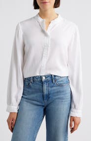 Cloth & Stone Frill Placket Shirt