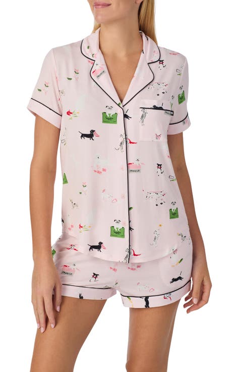 print short pajamas