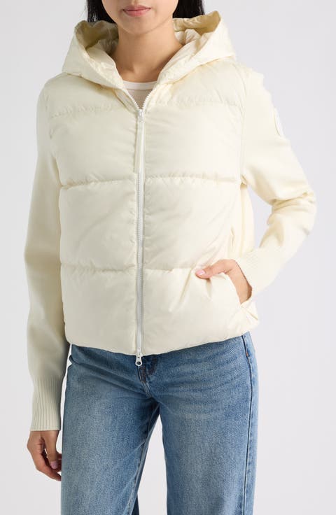 Hybridge Mixed Media 750 Fill Power Down Puffer Jacket