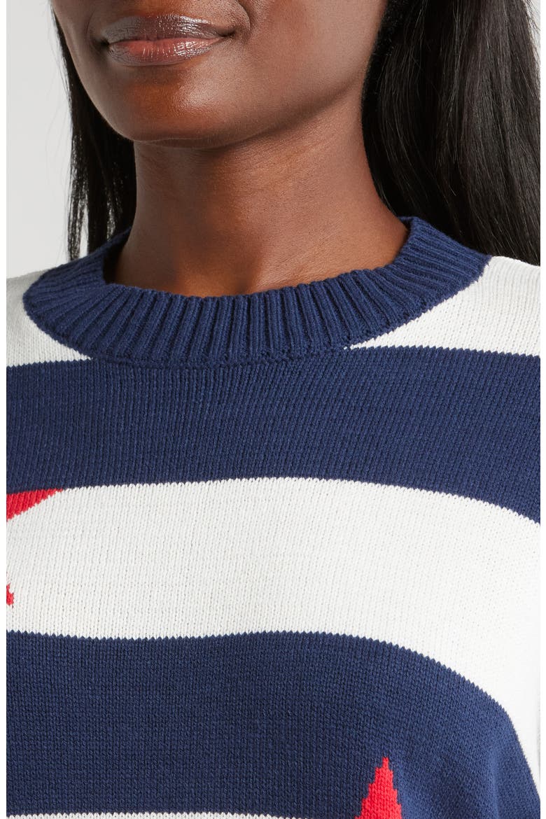Callie Cotton Blend Sweater, Alternate, color, LIBERTY STARS