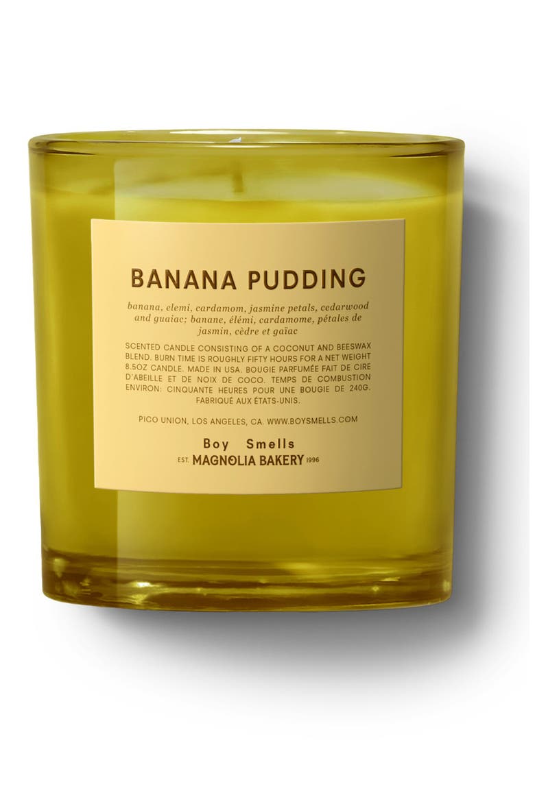 Banana Pudding Scented Candle, Main, color, NO COLOR