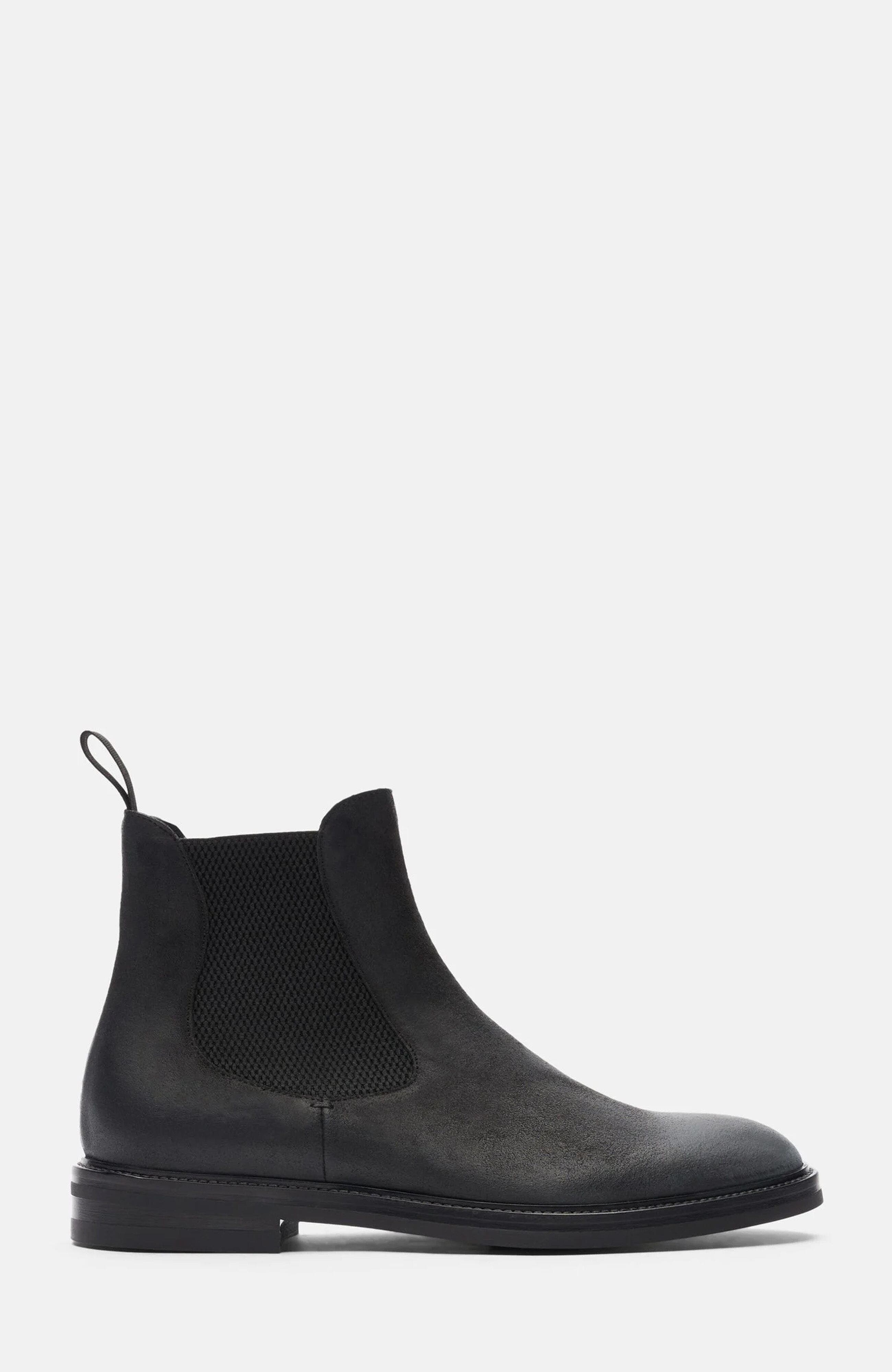 SCAROSSO Hunter Chelsea Boots, Alternate, color, Black Suede