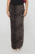Princess Polly Ergo Leopard Mesh Maxi Skirt