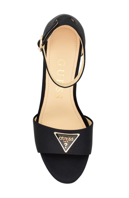 Guess Seton Platform Sandal In Black