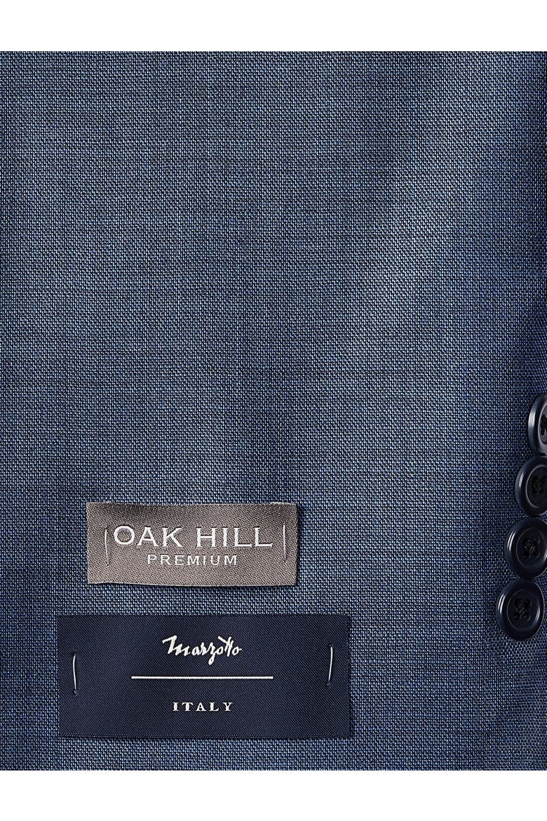 Big & Tall Jacket-Relaxer Sharkskin Suit Jacket, Alternate, color, NAVY