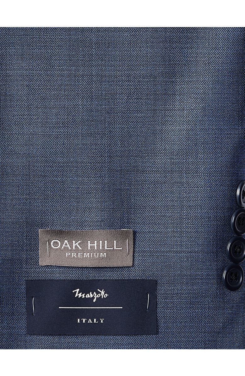 Oak Hill Premium by DXL Big & Tall Jacket-Relaxer Sharkskin Suit Jacket, Alternate, color, Navy