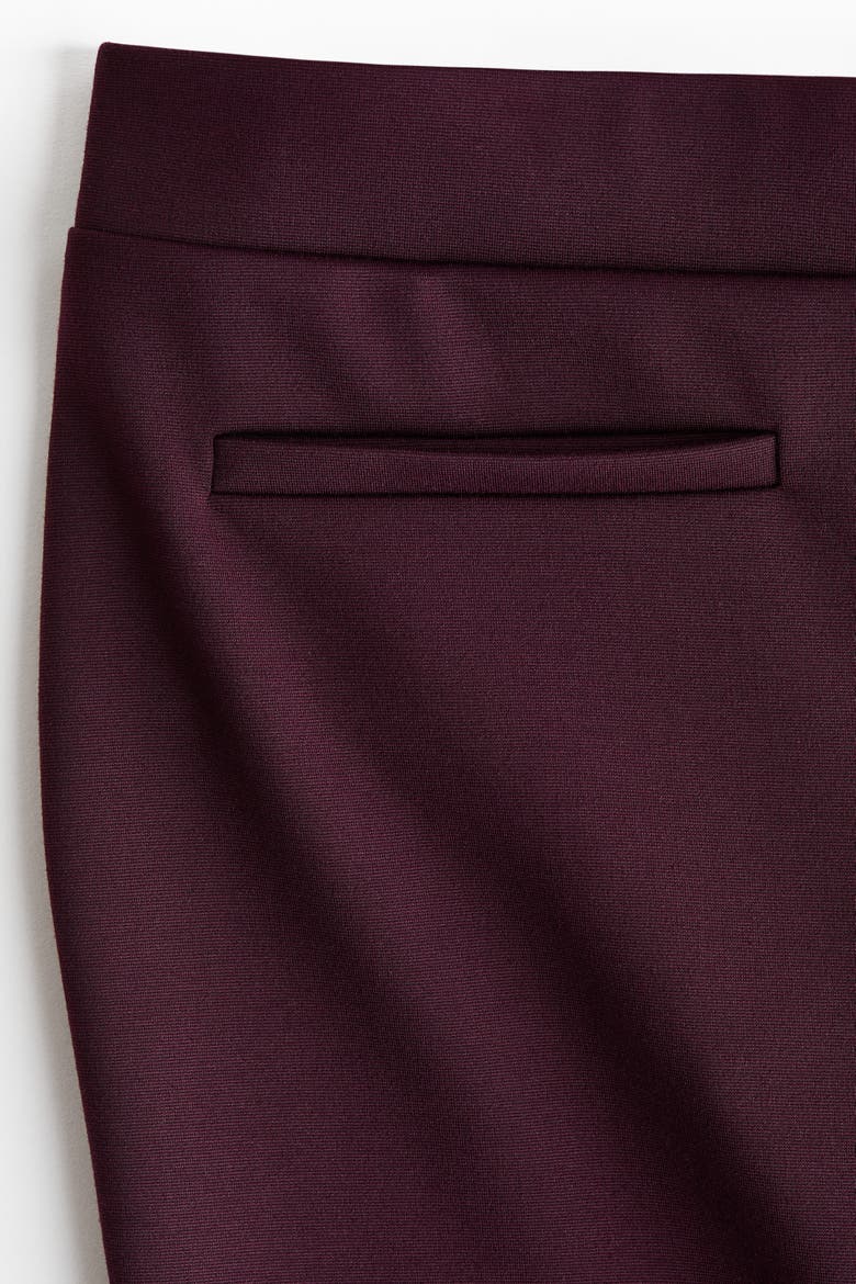 Flared Trousers, Alternate, color, Plum red