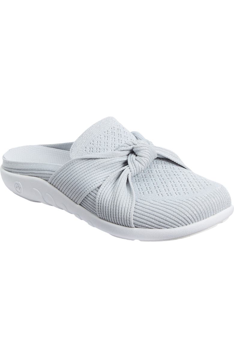 Comfortview The Gwyneth Arch Support Slip On Mule, Main, color, Silver Metallic