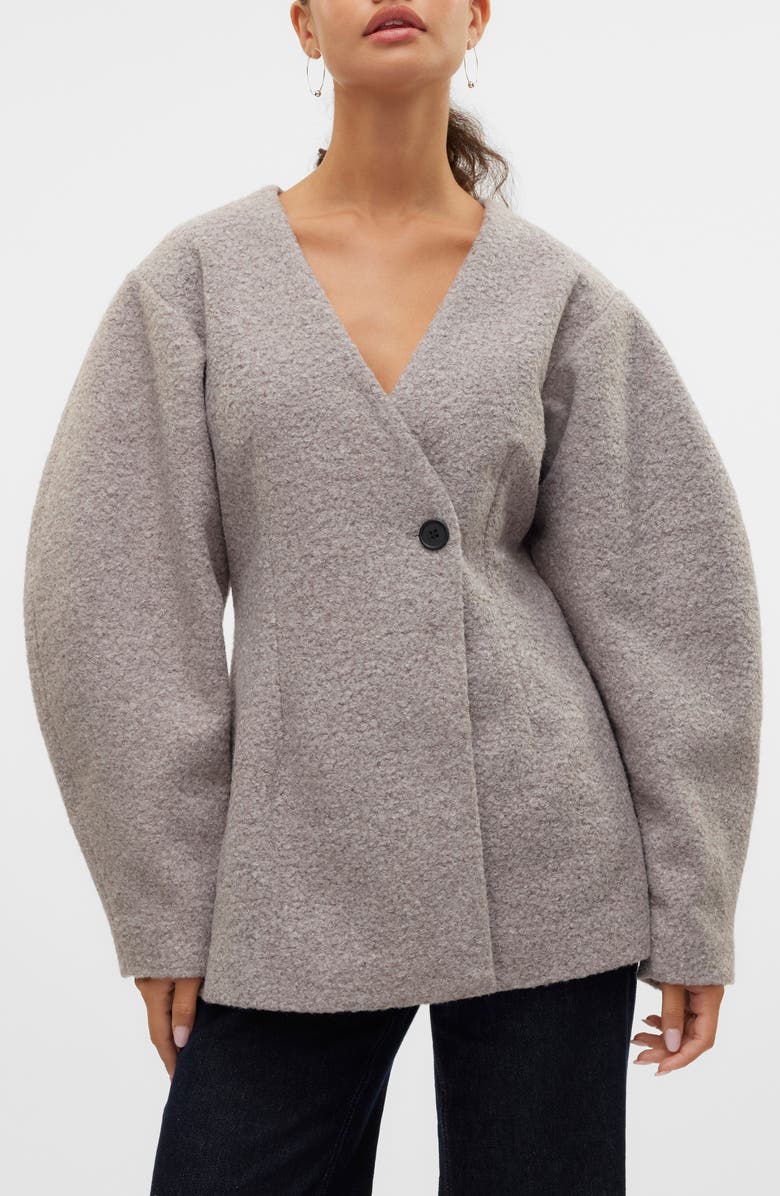 VERO MODA Nina Felted One-Button Blazer, Main, color, 