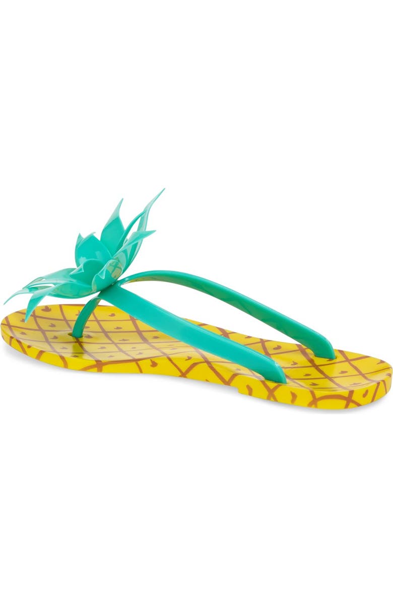 Kate Spade New York 'flynn' pineapple flip flop, Alternate, color,