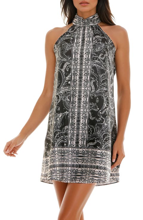 Paisley Shift Minidress