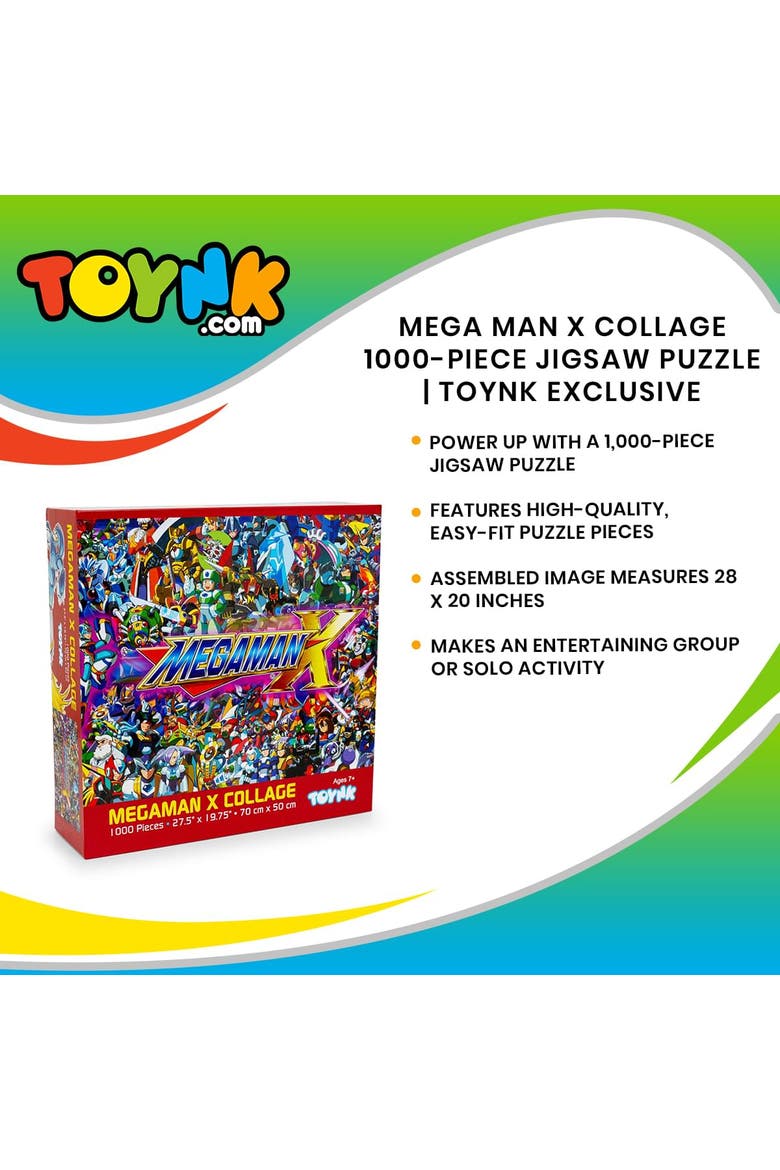 Mega Man Collage 1000 Piece Jigsaw Puzzle, Alternate, color, Multi-Color