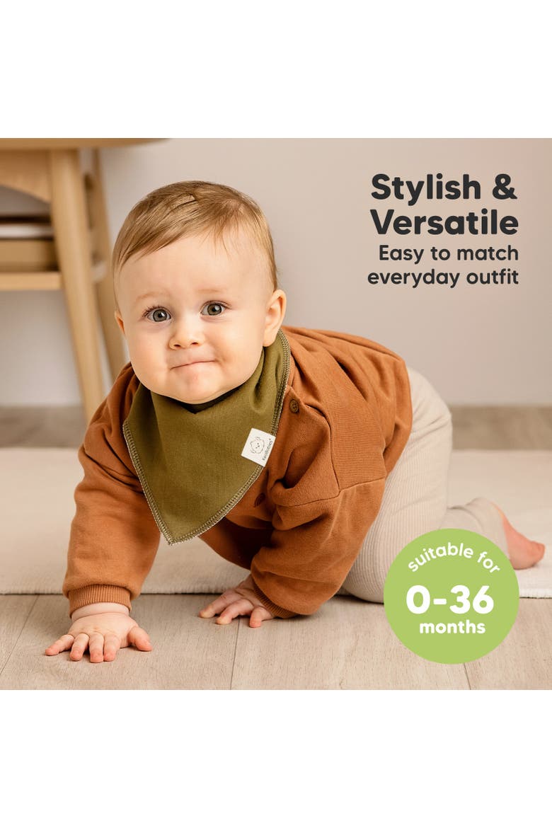 8-Pack Organic Bandana Bibs, Alternate, color, Basics