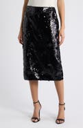 Elie Tahari The Amira Sequin Skirt