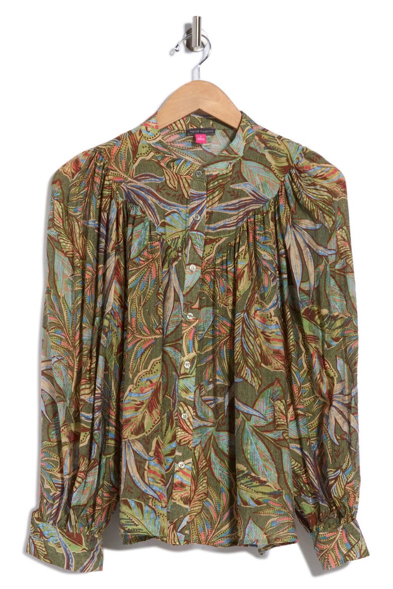 Printed Top, Main, color, CLOVER