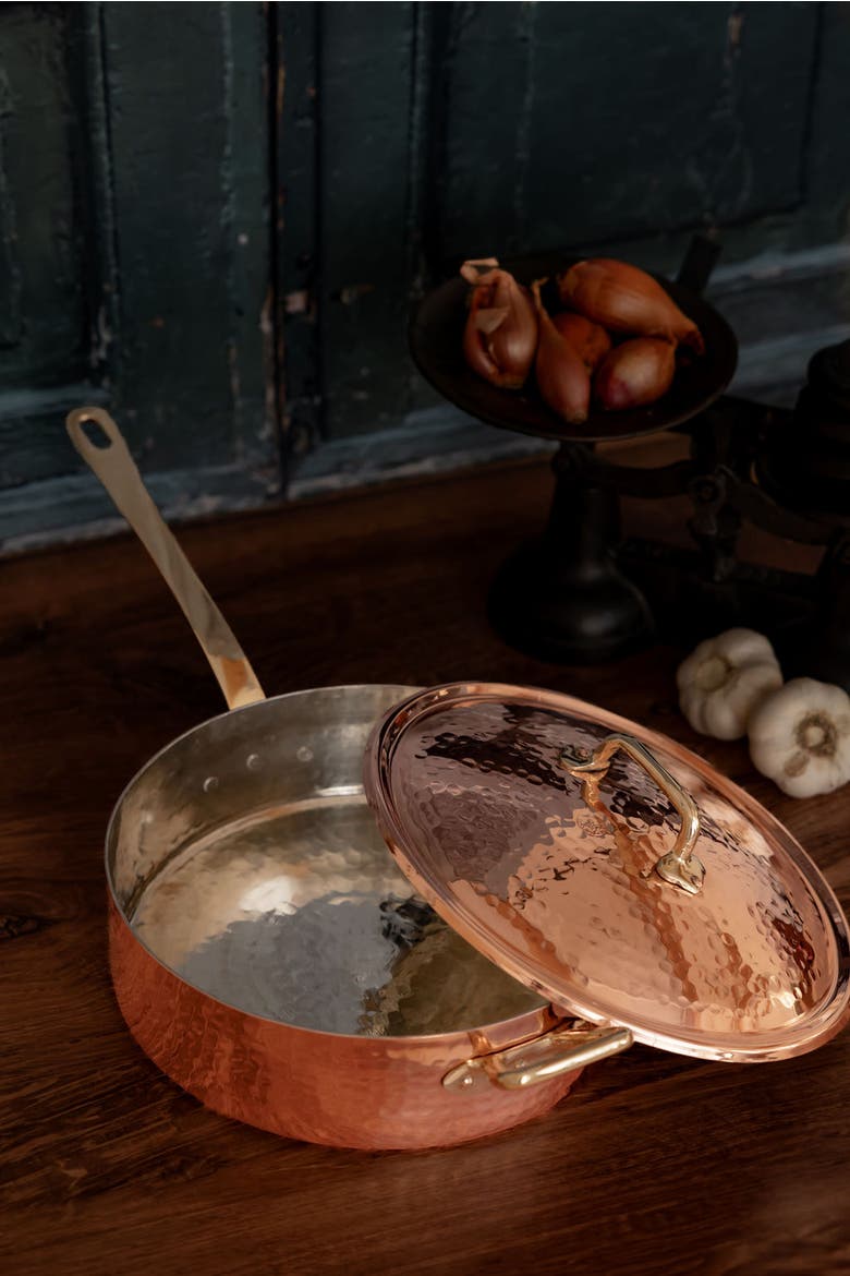 Vintage Inspired Copper Large Sauté Pan, Alternate, color, Copper