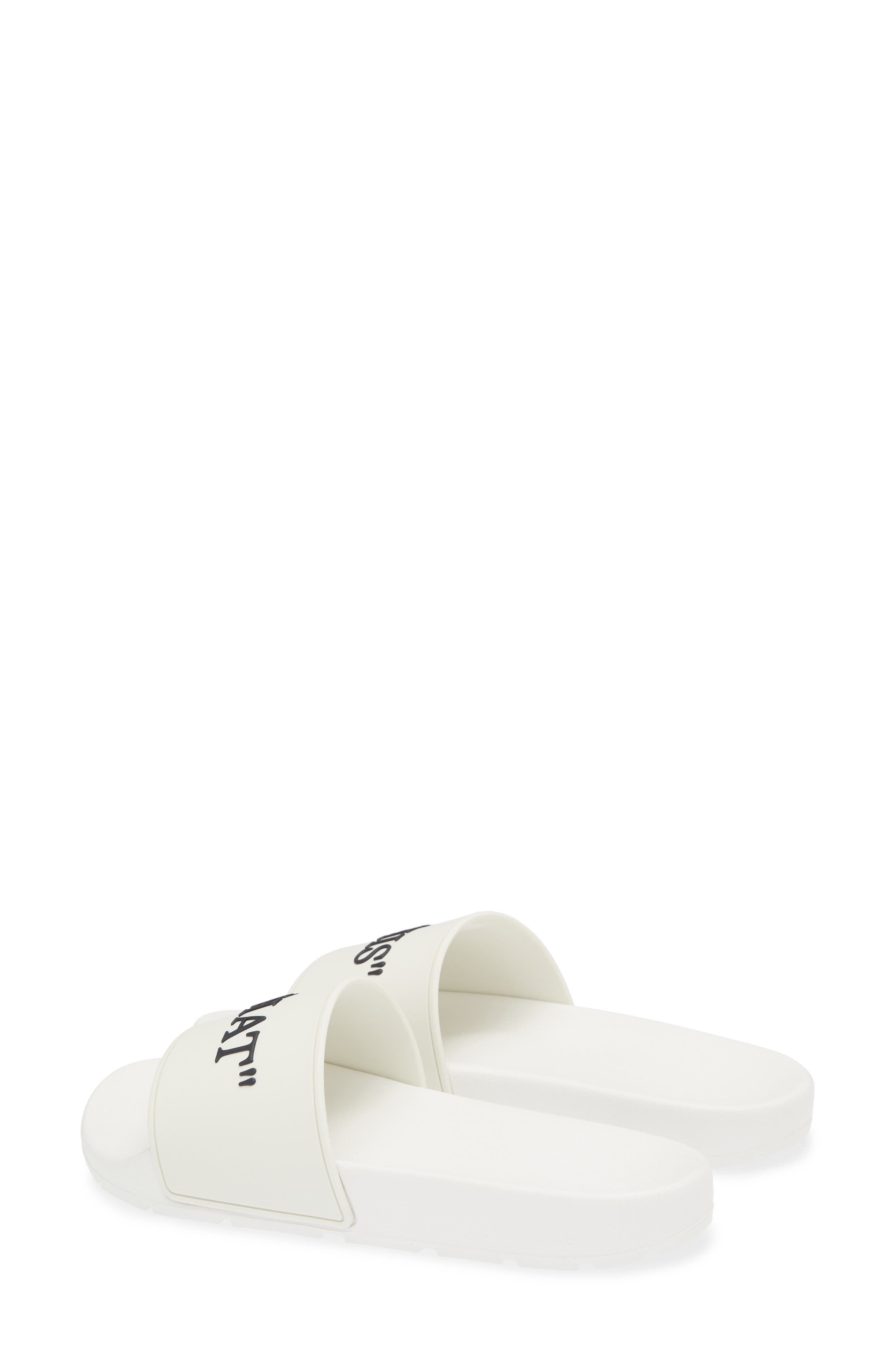 This That Slide Sandal, Alternate, color, WHITE - BLACK
