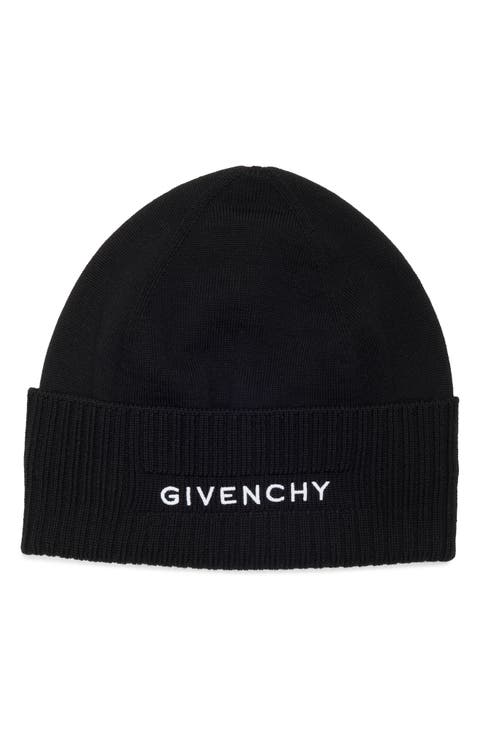 Logo Embroidered Wool Beanie