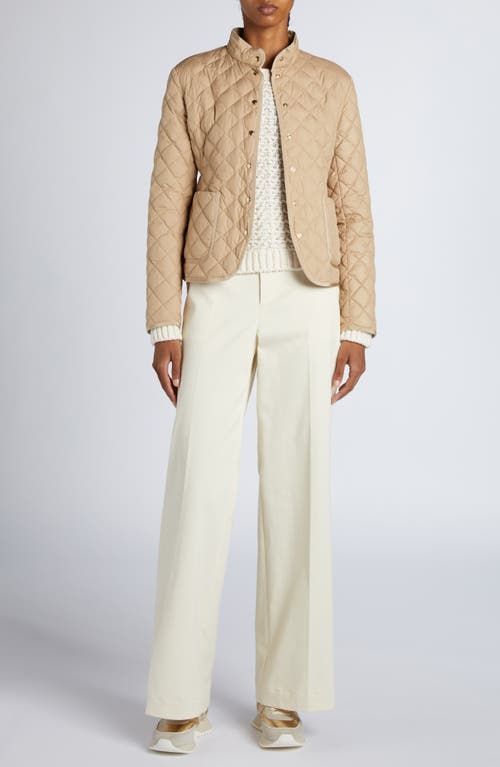 Moncler Beige Epin Puffer Jacket In Beige