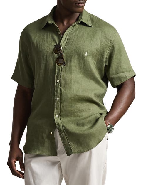 Big & Tall Linen Sport Shirt