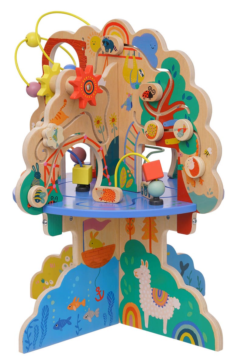 Manhattan Toy Playground Adventure Wooden Activity Center, Alternate, color, Multi