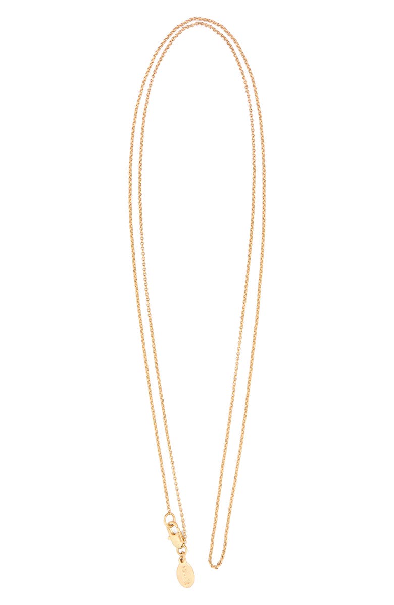Clare V. Rolo Chain Necklace, Alternate, color, Vintage Gold