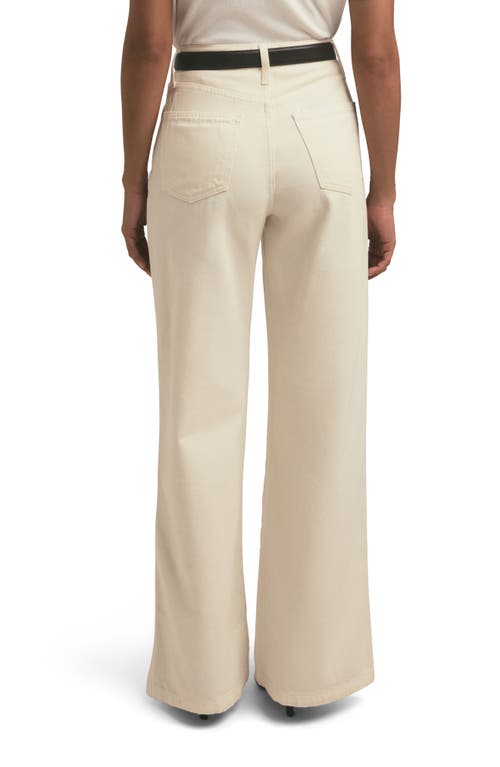 Favorite Daughter The Masha Super High Waist Wide Leg Jeans In Gardenia