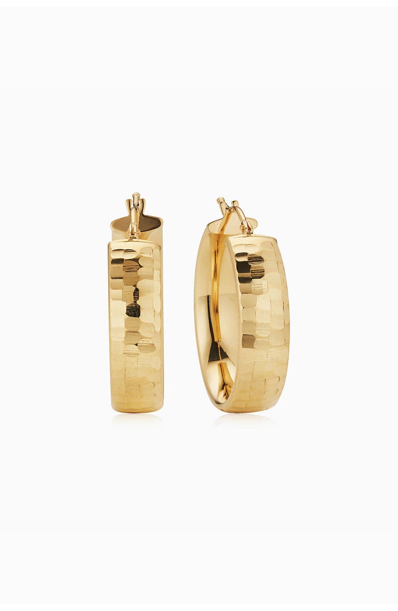 Oradina 18K Gold Reflections Bold Hoops, Main, color, 