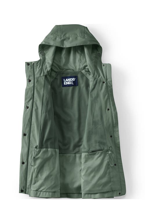 LANDS' END LANDS' END PLUS SIZE SQUALL PACKABLE RAIN JACKET 