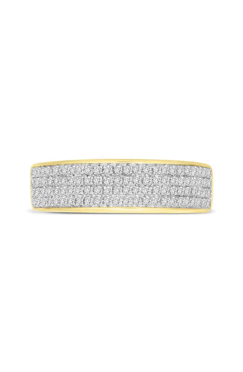 LuvMyJewelry Tessera Unisex Diamond Band Ring in 10K Gold, Main, color, 10K Yellow Gold