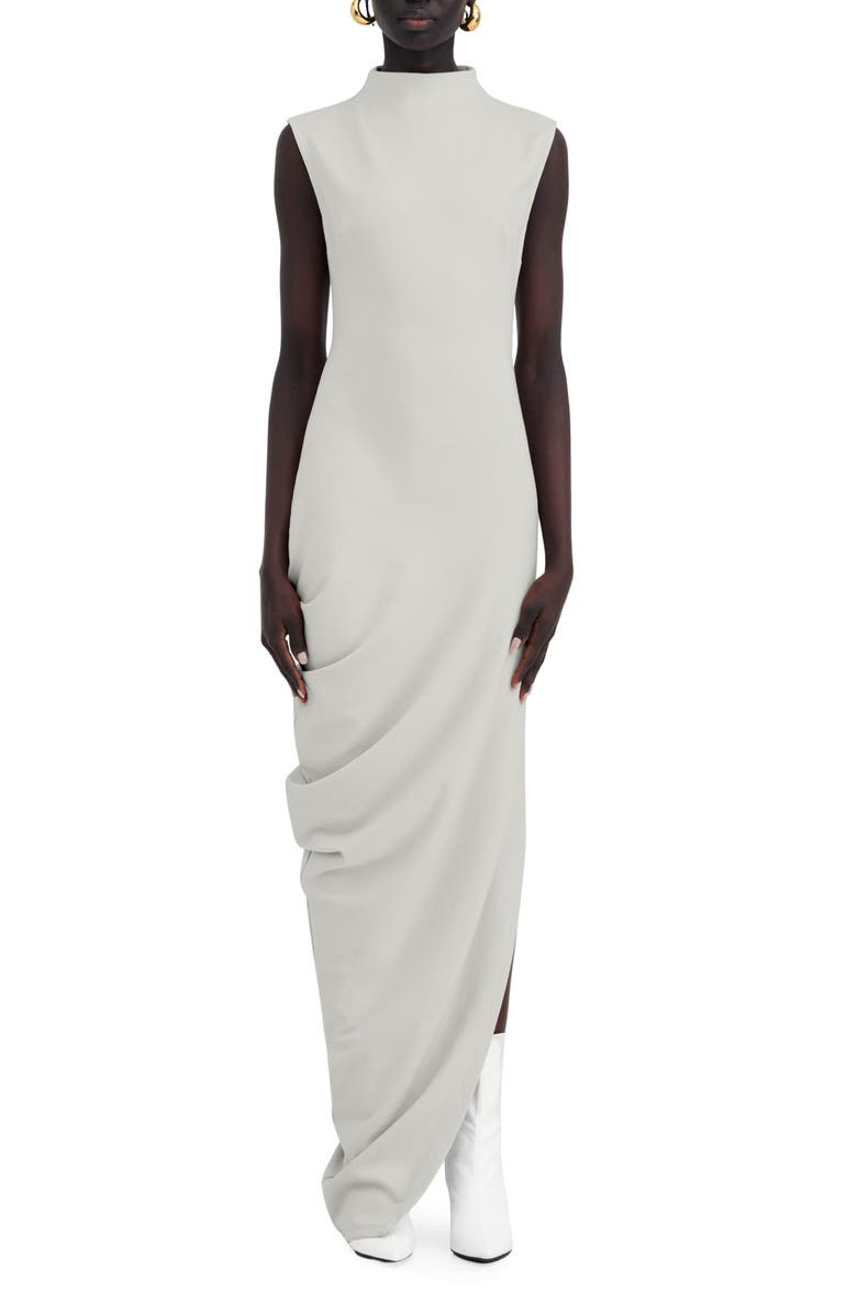 Marcella Bond Ruched Sleeveless Maxi Dress, Main, color, Mist